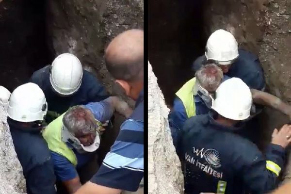 Van'da kazı çalışmasında göçük: 1 yaralı