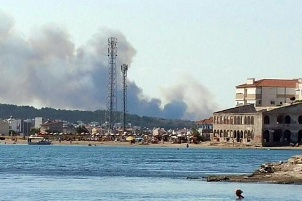 Balıkesir'de yangın