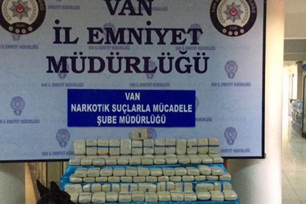 Van'da 45 kilo eroin yakalandı
