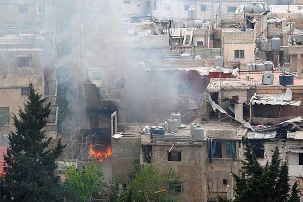 Lübnan'daki Filistinli mülteci kampında çatışma