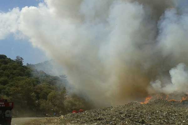 Bodrum'da yangın