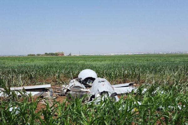 Şanlıurfa'da tarlaya düştü