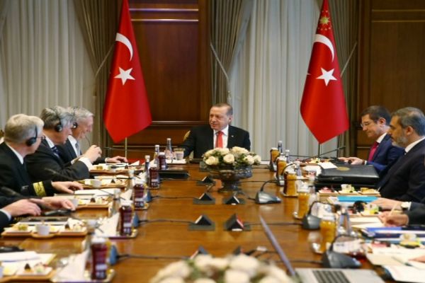 Cumhurbaşkanı Erdoğan, ABD Savunma Bakanını kabul etti