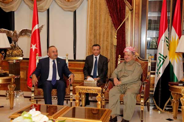 Çavuşoğlu ve Barzani bir araya geldi