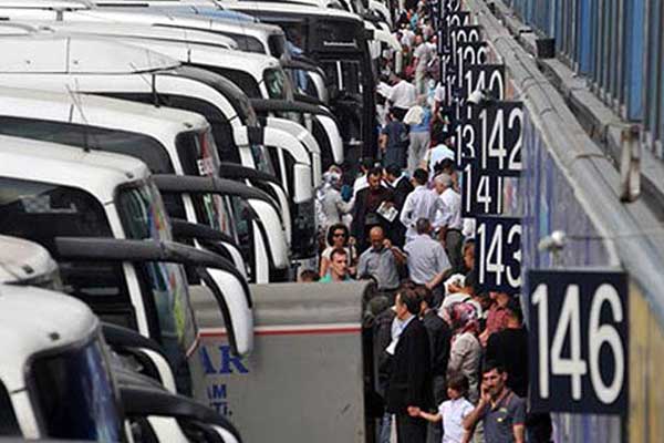 Otobüs biletleri tükendi