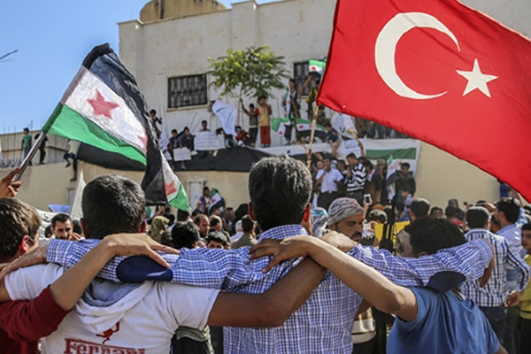 Suriye'de Türkiye kutlaması