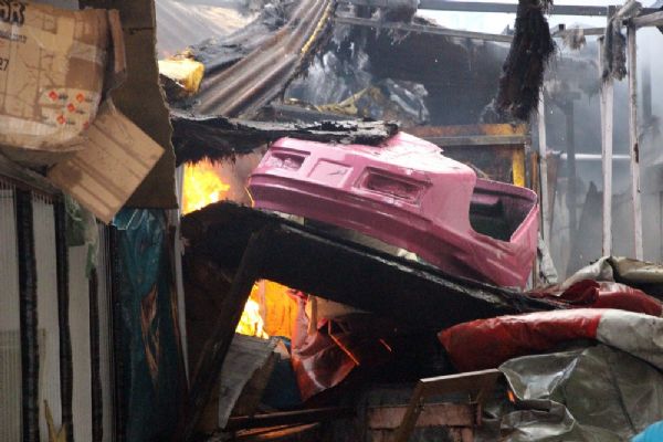 Samsun'da lunaparkta yangın