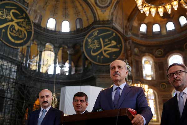 Kurtulmuş'tan 'Ayasofya' açıklaması