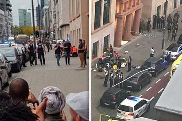 Brüksel'de askerlere bıçaklı saldırı