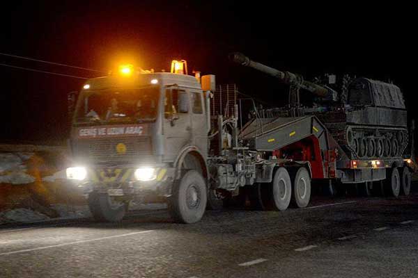 Suriye sınırına askeri sevkiyat