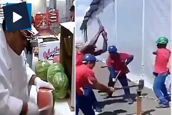 Böyle hızlı çalışan işçi görmediniz!