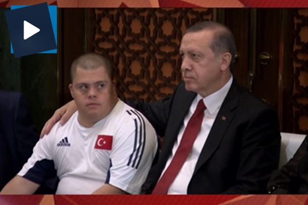 Erdoğan'dan down sendromlu Caner'e mesaj