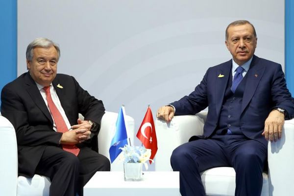 Cumhurbaşkanı Recep Tayyip Erdoğan, Guterres ile Arakan'ı görüştü