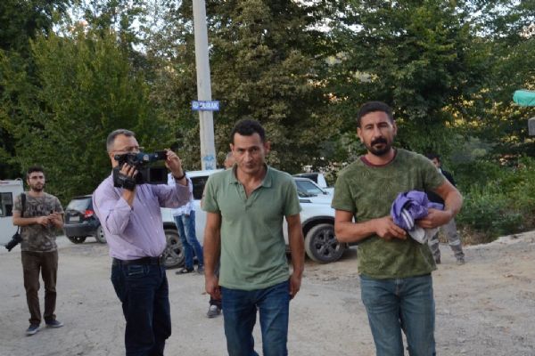 Zonguldak'ta vinçli eylem 9 saat sonra bitti