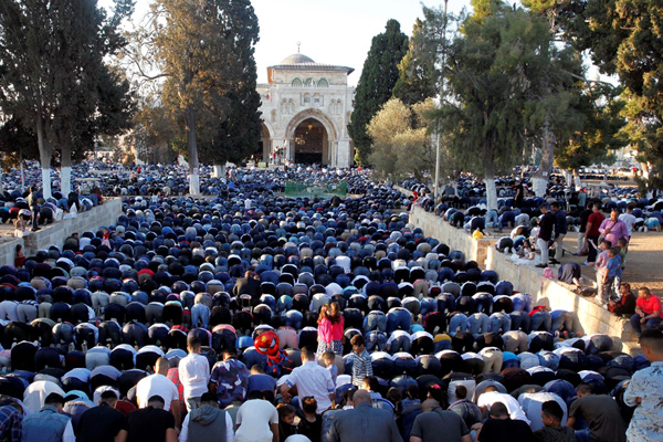 Mescid-i Aksa'da bayram