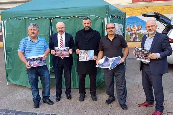 Almanya'da Arakan çadırı kuruldu