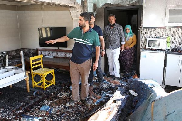 Çorum'da 'Mandıradaki yangında 1 milyon lira yandı'