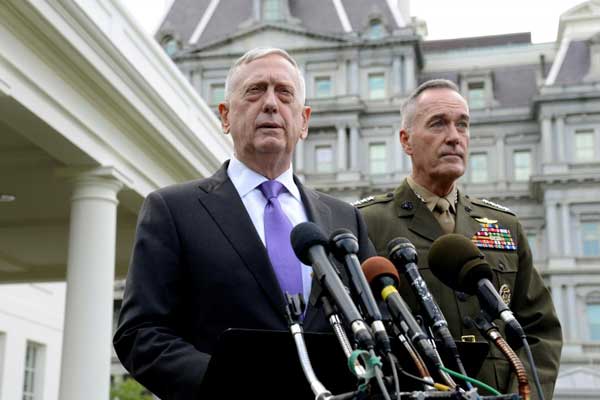 Mattis'ten Kuzey Kore açıklaması: Tehdit olduğu takdirde çok sert askeri karşılık vereceğiz