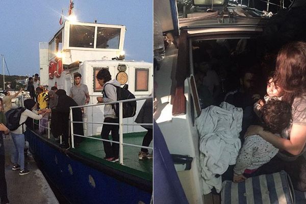 Urla'da 160 kaçak göçmen yakalandı