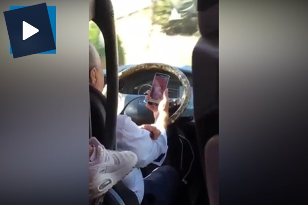 Otobüs şoförünün görüntüleri büyük tepki topladı!