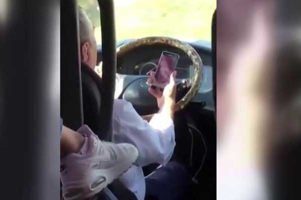 Şehirlerarası otobüste tepki çeken görüntü