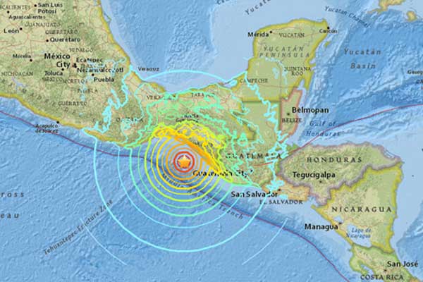 Meksika'da 8 büyüklüğünde deprem