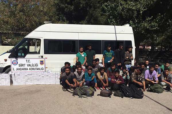 Siirt'te 33 kaçak yakalandı