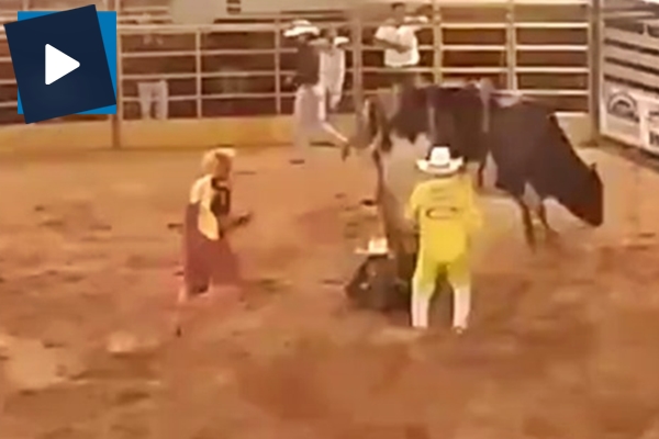 Rodeocun acı sonu kamerada!