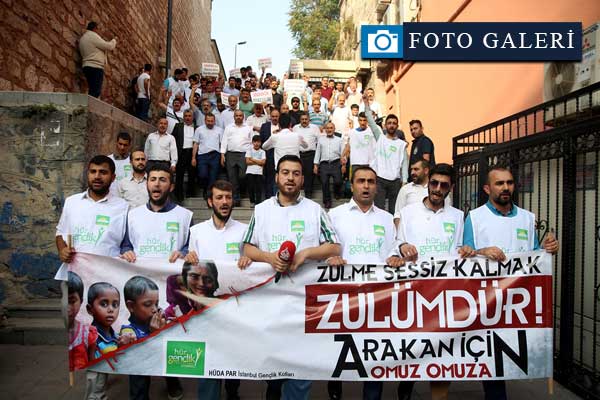 HÜDA PAR'dan 'Arakan' protestosu