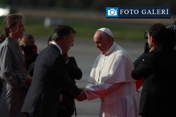 Papa'nın Kolombiya ziyaretinden kareler
