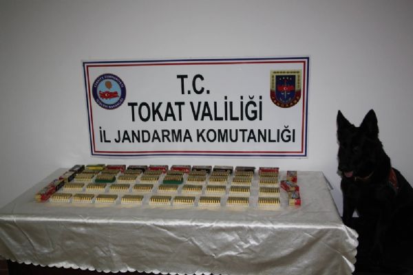 Tokat'ta uzman çavuşun bavulundan bin 800 adet mermi çıktı
