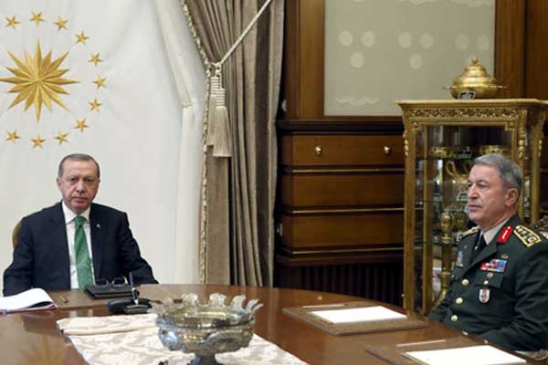 Erdoğan, Hulusi Akar'ı kabul etti