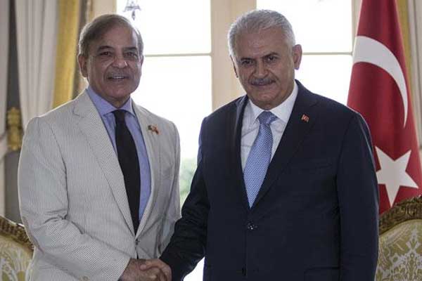 Yıldırım, Şahbaz Şerif'i kabul etti