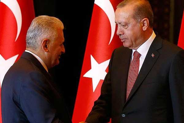 Erdoğan, Başbakan Yıldırım'ı kabul ediyor