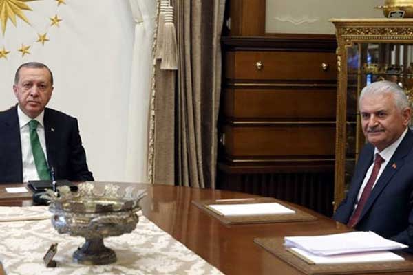 Erdoğan ile Yıldırım arasındaki görüşme sona erdi