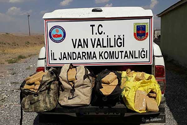 Van'da 92 kilogram eroin ele geçirildi
