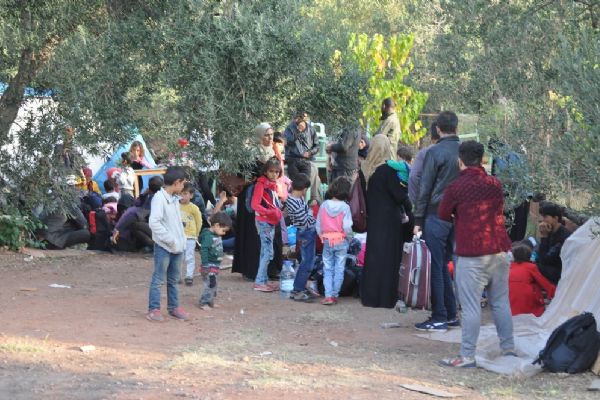 Çanakkale'de dağlık alanda 122 kaçak göçmen yakalandı