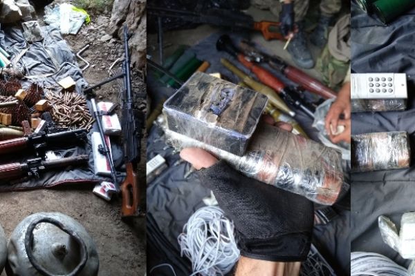 Hakkari'de mağarada çok sayıda mühimmat ele geçirildi