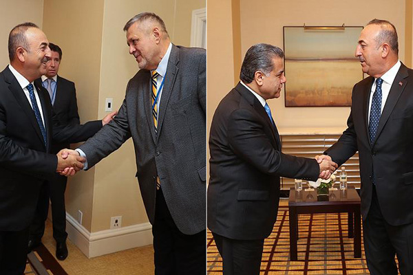 Çavuşoğlu'nun ABD'de diplomasi trafiği