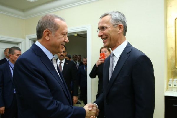 Cumhurbaşkanı Erdoğan NATO Genel Sekreteri Stoltenberg ile görüştü