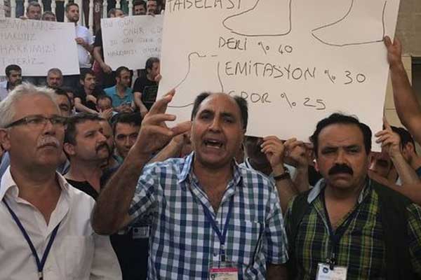 Ayakkabı zanaatkarları iş bıraktı