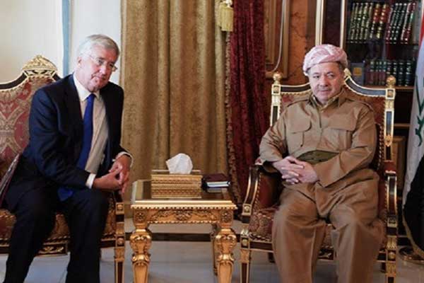 Barzani ile Fallon görüştü