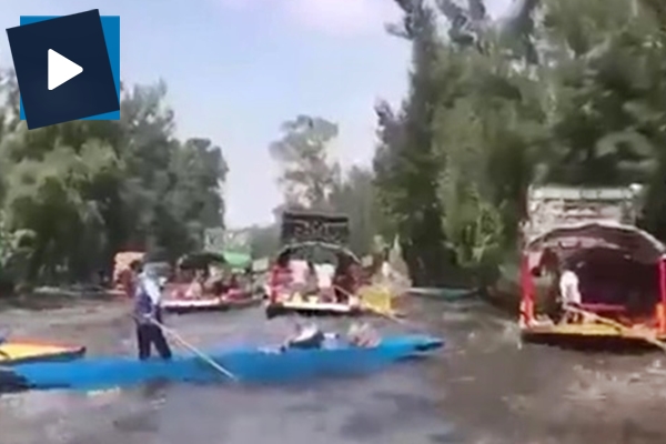 Depreme nehirde yakalandılar