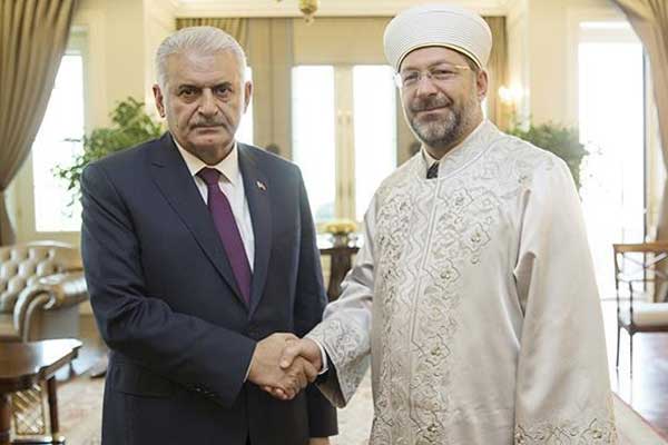 Yıldırım, Diyanet İşleri Başkanını kabul etti