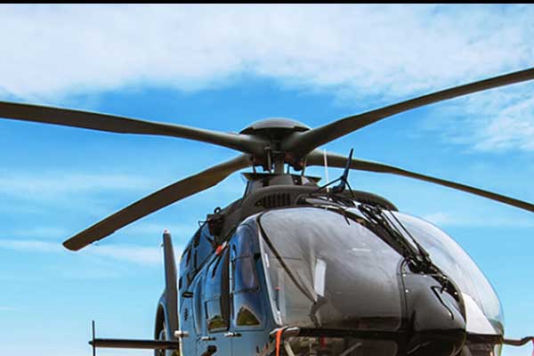 Polis okulunda helikopter kazası