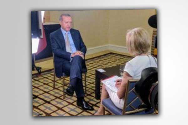 Cumhurbaşkanı Erdoğan'dan ABD'li gazeteciye 'silah' cevabı