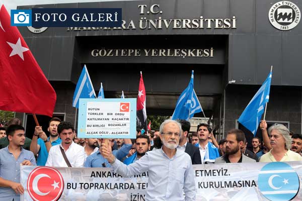 İstanbul'da bağımsız Kürdistan protestosu
