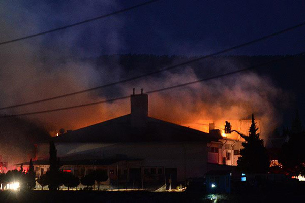 Ceza infaz kurumunda yangın