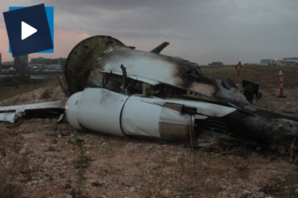 Uçak kazasının boyutu hava aydınlanınca ortaya çıktı