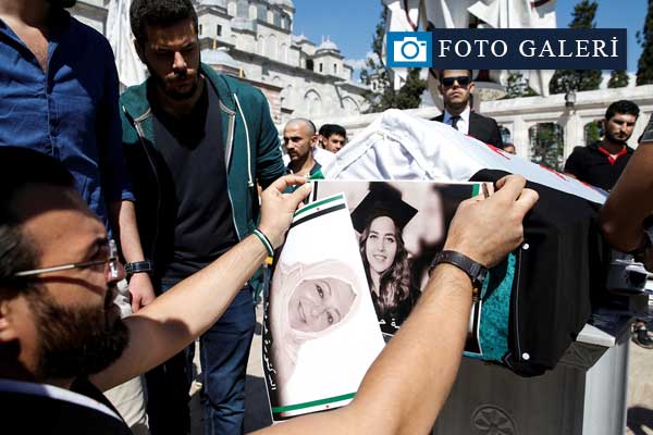 Suriyeli aktivist ve kızı son yolculuklarına uğurlandı